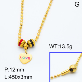 SS Necklace  3N3000653vhnl-066