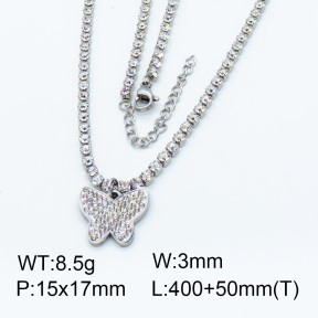 SS Necklace  3N4001322vhkl-066