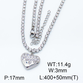 SS Necklace  3N4001326ahjb-066