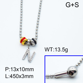 SS Necklace  3N4001356vhml-066