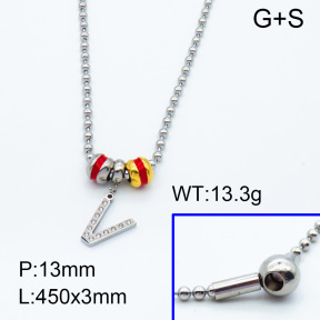 SS Necklace  3N4001372vhml-066