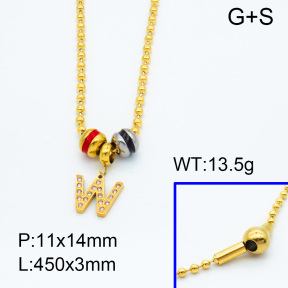 SS Necklace  3N4001373vhnl-066