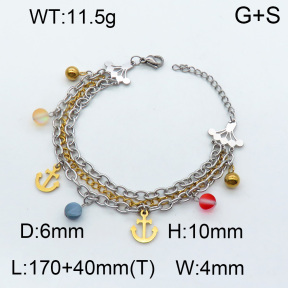 SS Bracelet  3B4002214bvpl-350