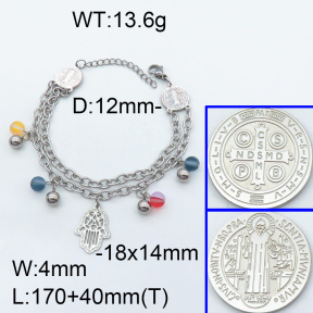 SS Bracelet  3B4002220bbov-350