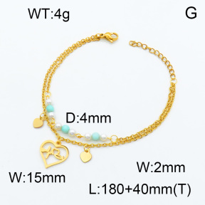 SS Bracelet  3B4002241bbov-350