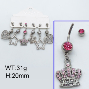 SS Earrings  3E4001814bika-256