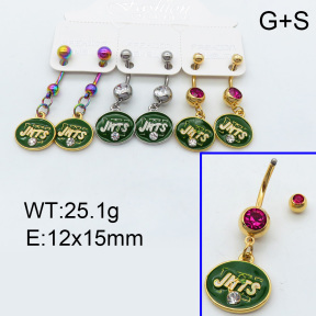 SS Earrings  3E4001820bika-256