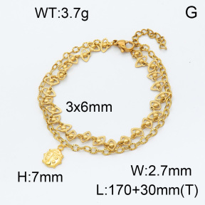 SS Bracelet  3B2002667vbnb-908