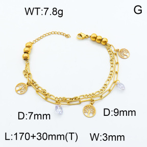 SS Bracelet  3B4002188bhva-610