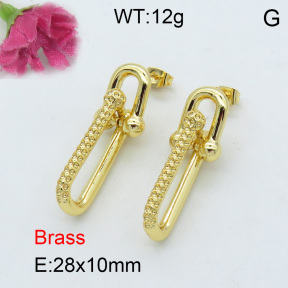 Fashion Brass Earrings  F3E200149ahjb-J40