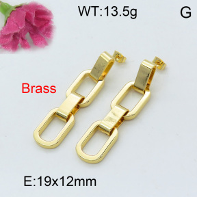 Fashion Brass Earrings  F3E200151vhkb-J40