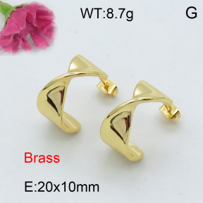 Fashion Brass Earrings  F3E200152ahjb-J40