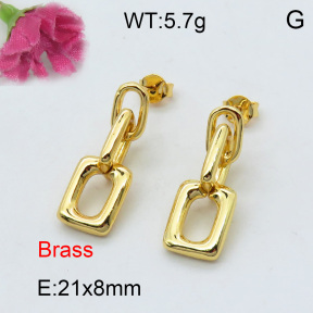 Fashion Brass Earrings  F3E200154ahjb-J40
