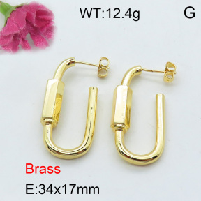 Fashion Brass Earrings  F3E200159ahjb-J40