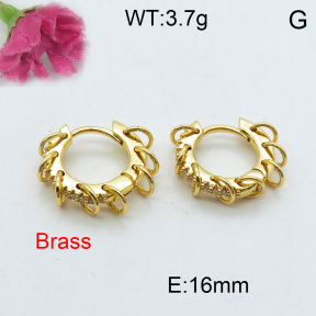 Fashion Brass Earrings  F3E401932vhkb-J40