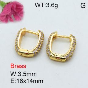 Fashion Brass Earrings  F3E401933ahjb-J40