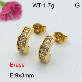 Fashion Brass Earrings  F3E401938bhva-J40