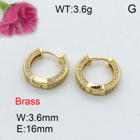 Fashion Brass Earrings  F3E401941ahlv-J40