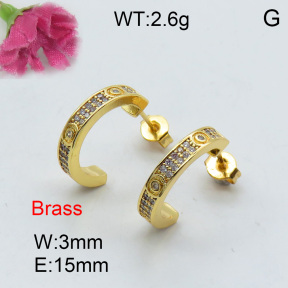 Fashion Brass Earrings  F3E401943ahjb-J40