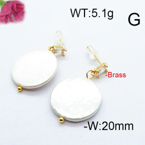 Fashion Brass Earrings  F6E301037vbnl-J116
