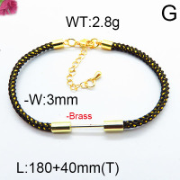 Fashion Brass Bracelet  F6B800445bbov-J111