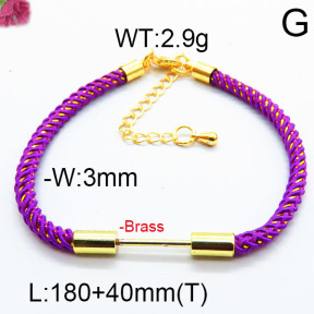Fashion Brass Bracelet  F6B800446bbov-J111