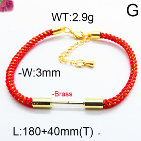 Fashion Brass Bracelet  F6B800447bbov-J111
