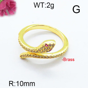 Fashion Brass Ring  F6R400638bbov-J111