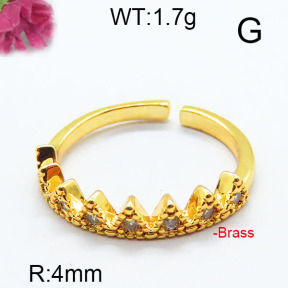 Fashion Brass Ring  F6R400639bbov-J111