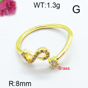 Fashion Brass Ring  F6R400642bbov-J111