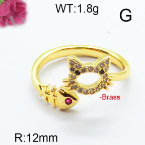 Fashion Brass Ring  F6R400643vbpb-J111