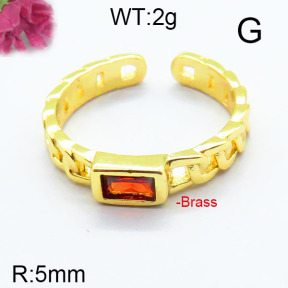 Fashion Brass Ring  F6R400653bbov-J111