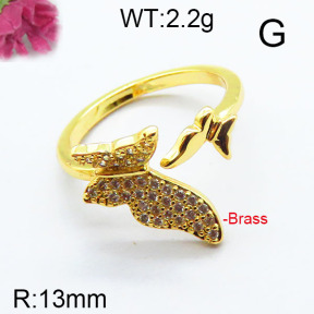 Fashion Brass Ring  F6R400654bbov-J111