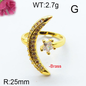 Fashion Brass Ring  F6R400658bbov-J111