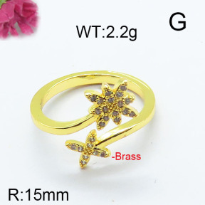 Fashion Brass Ring  F6R400676bbov-J111