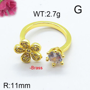 Fashion Brass Ring  F6R400677bbov-J111