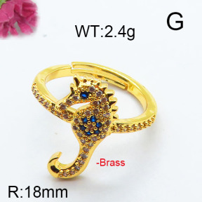 Fashion Brass Ring  F6R400678bbov-J111