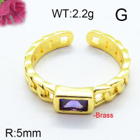 Fashion Brass Ring  F6R400683bbov-J111