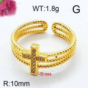 Fashion Brass Ring  F6R400684bbov-J111