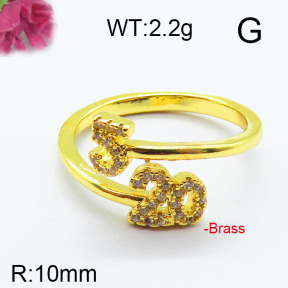 Fashion Brass Ring  F6R400686bbov-J111