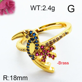 Fashion Brass Ring  F6R400688bbov-J111