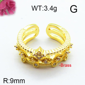 Fashion Brass Ring  F6R400689bbov-J111