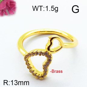 Fashion Brass Ring  F6R400691bbov-J111