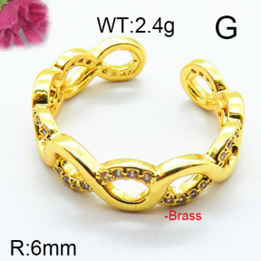 Fashion Brass Ring  F6R400692bbov-J111