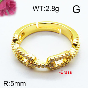 Fashion Brass Ring  F6R400700bbov-J111