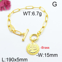 Fashion Brass Bracelet F6B200059bhia-J40