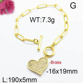 Fashion Brass Bracelet F6B404265vhkb-J40