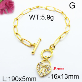 Fashion Brass Bracelet F6B404266ahjb-J40