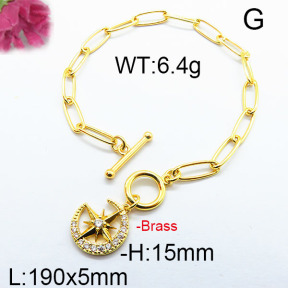 Fashion Brass Bracelet F6B404270bhia-J40