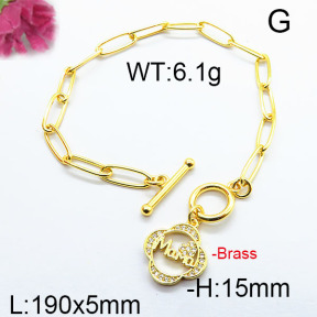 Fashion Brass Bracelet F6B404271bhia-J40
